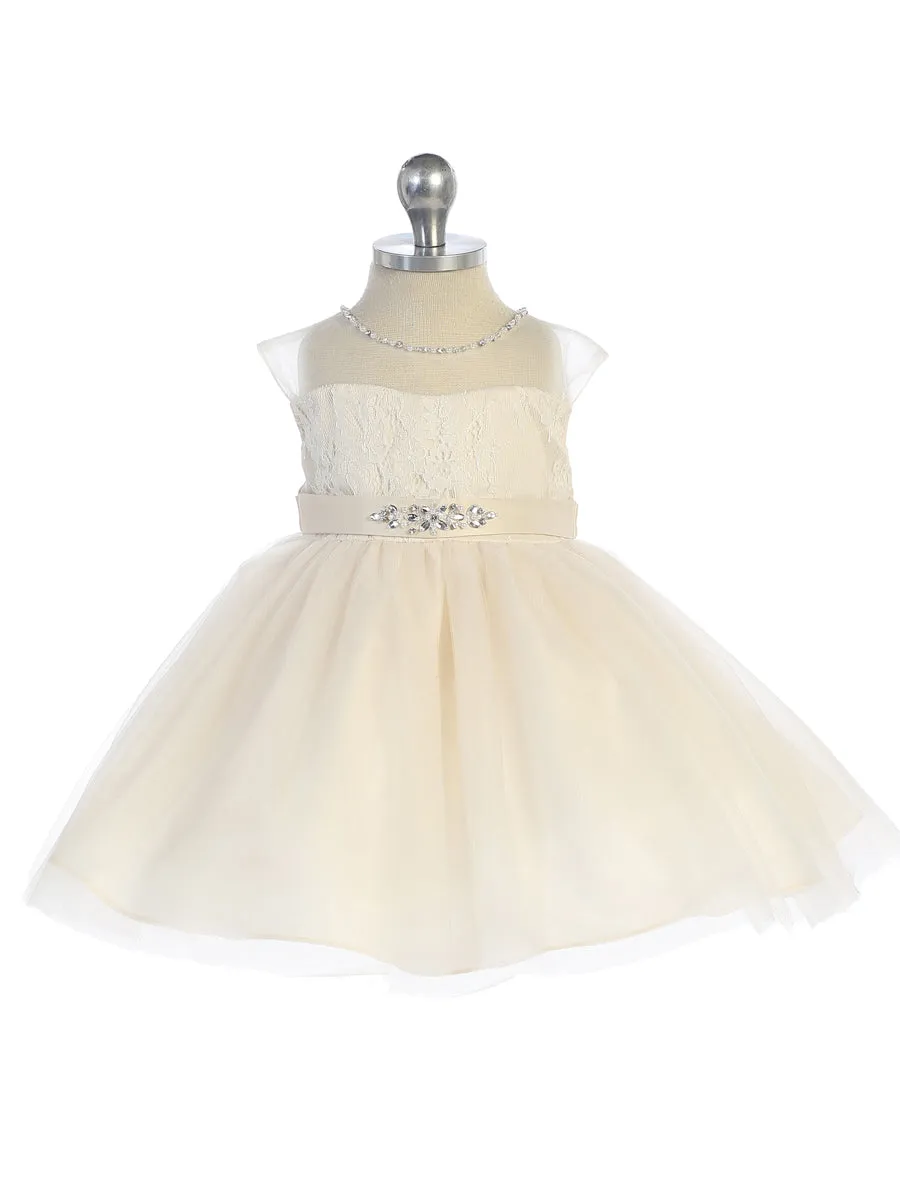 Infant Champagne Tulle Dress