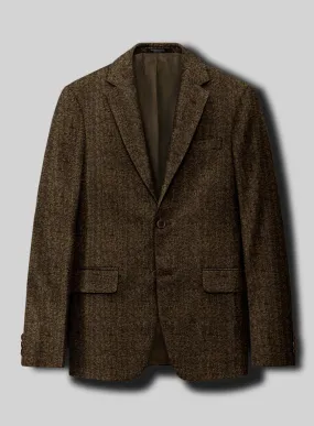 Italian Tweed Herringbone Timoteo Jacket