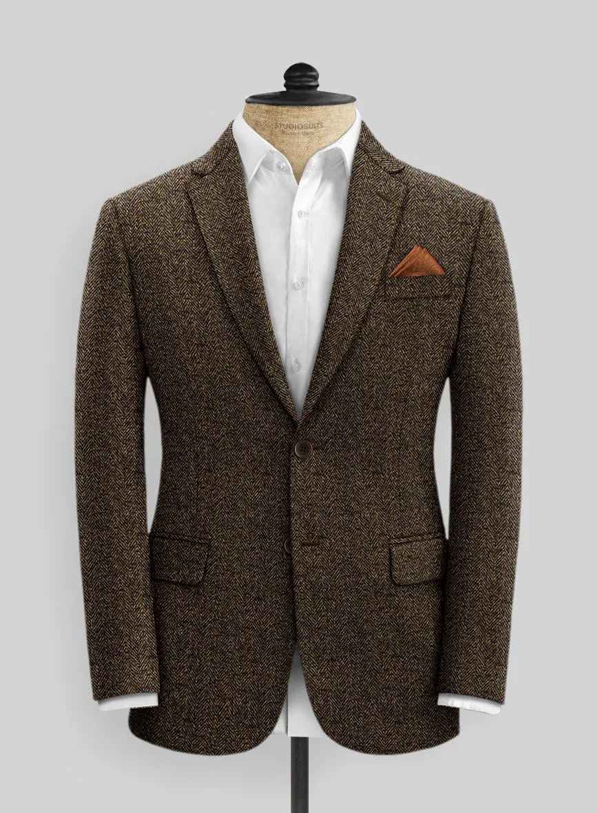 Italian Tweed Herringbone Timoteo Jacket