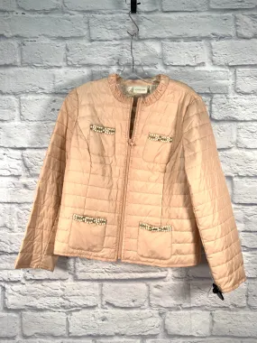 Jacket Puffer & Quilted By Chicos In Pink, Size: M