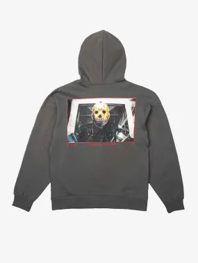 Jason You're All Doomed Gray Zip Up Hoodie