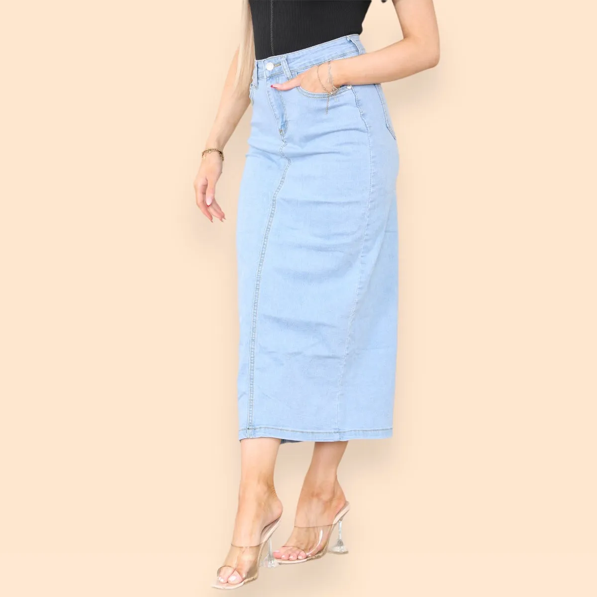 LADIES BLUE SKIRT