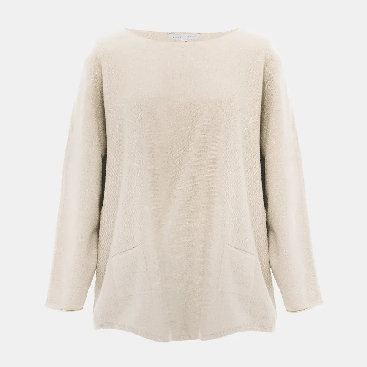 Ladies Ecru Batwing Jumper