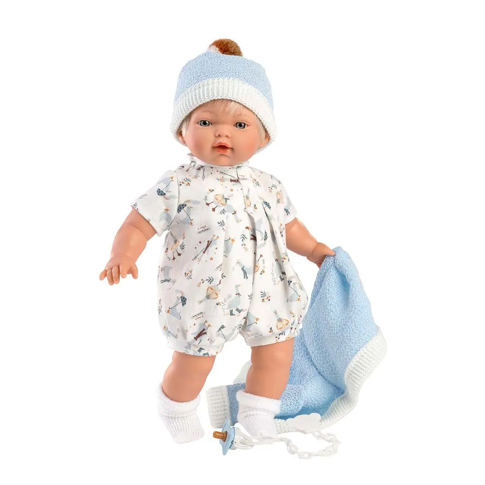 Llorens - Baby Boy Doll With Clothing, Accessories & Crying Mechanism: Roberto 33cm