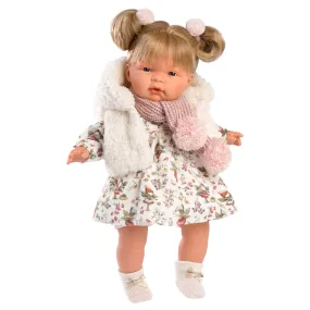 Llorens - Baby Girl Doll with Crying Mechanism, Clothing & Accessories: Joelle 38cm