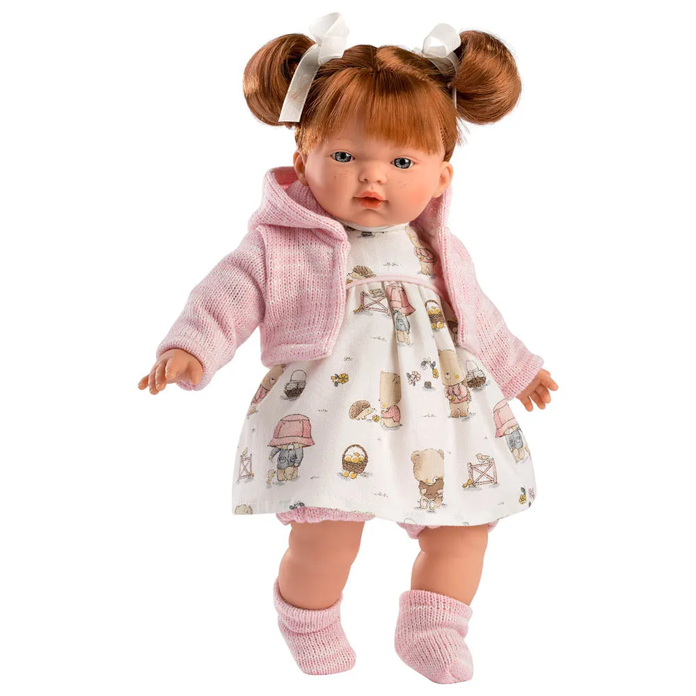 Llorens - Baby Girl Doll with Crying Mechanism, Clothing & Accessories: Lea 33cm