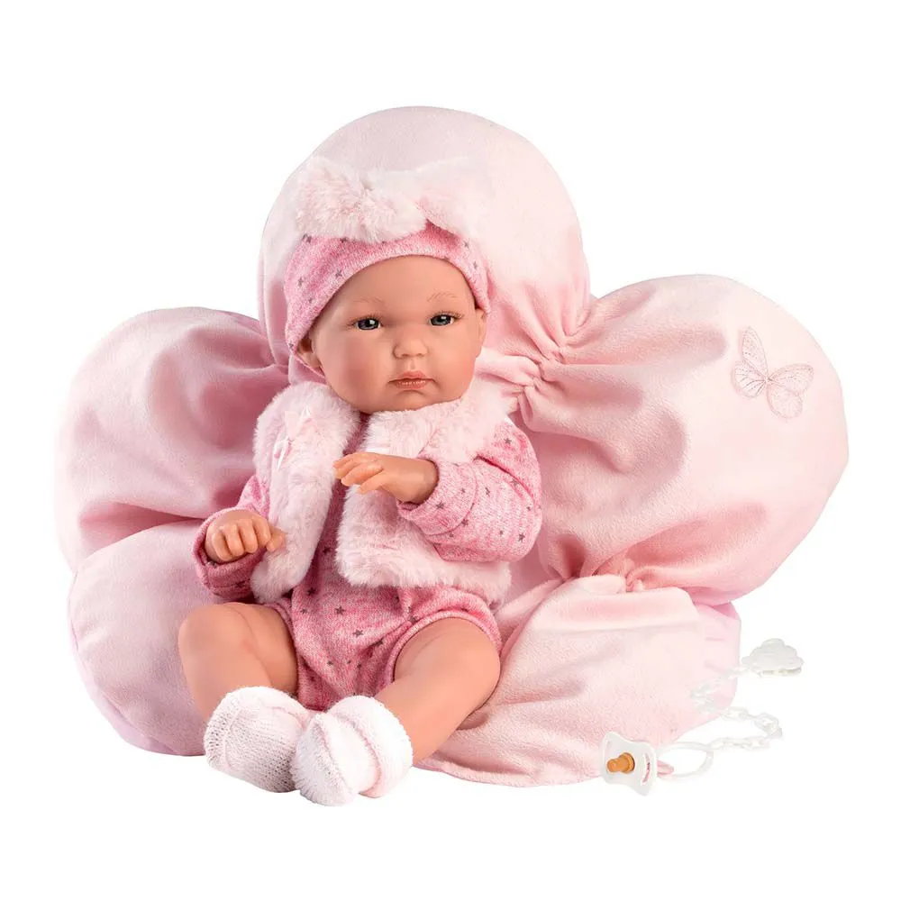 Llorens - Doll With With Flower Cushion Clothing & Accessories: Bimba 35cm