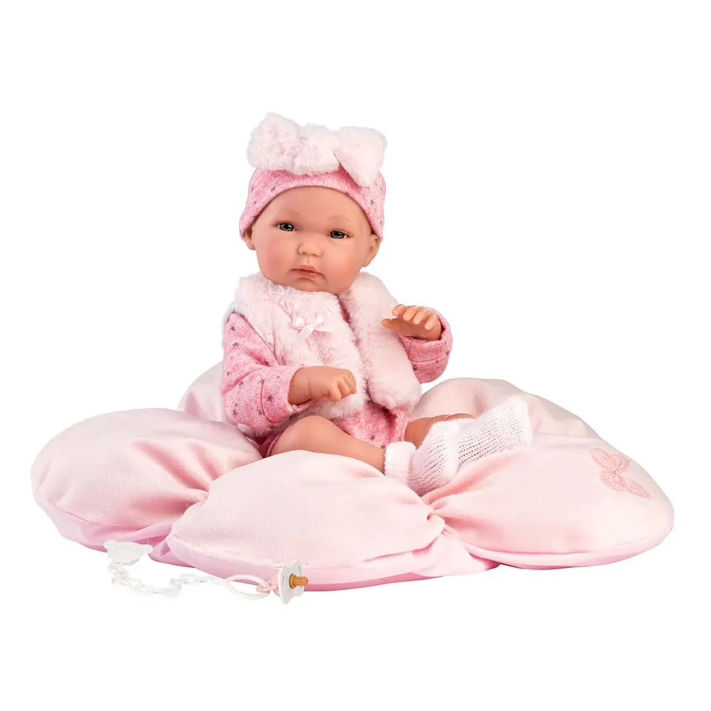 Llorens - Doll With With Flower Cushion Clothing & Accessories: Bimba 35cm