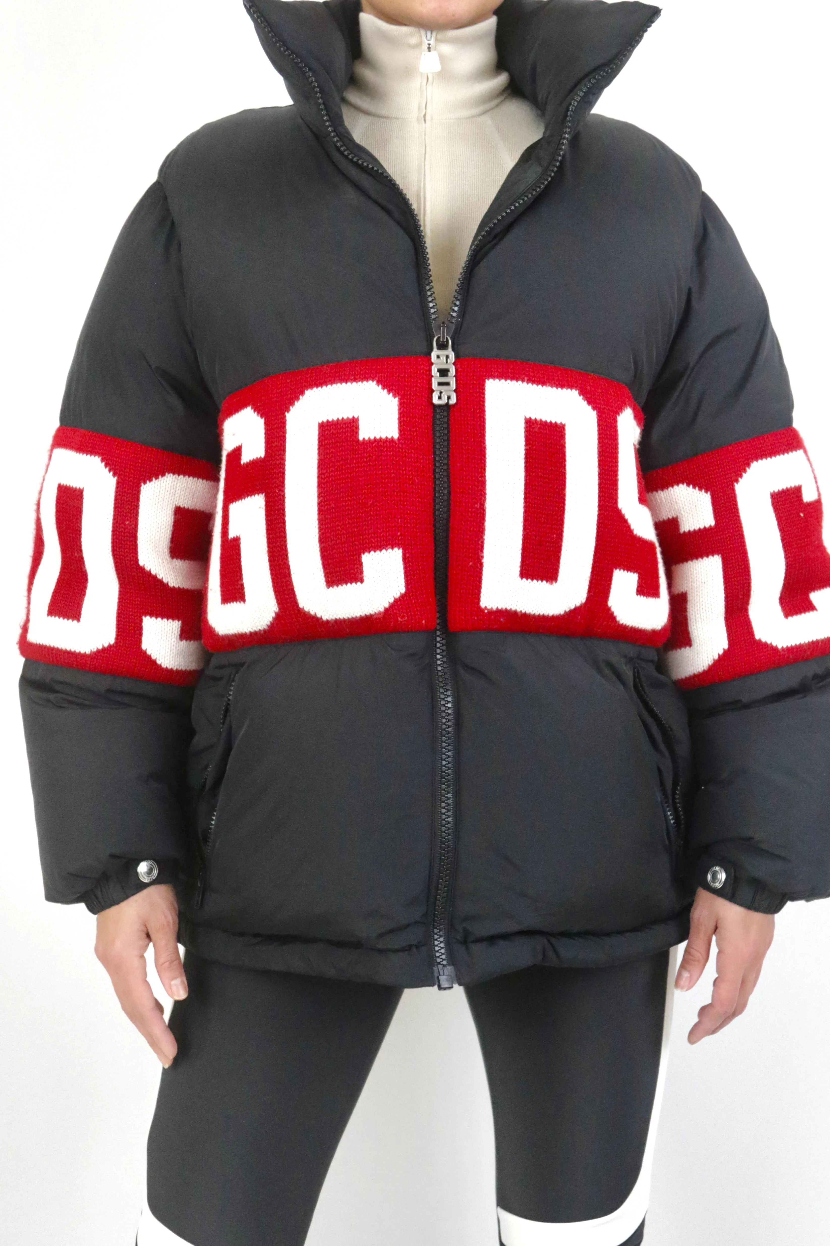 Logo-Print Puffer Jacket