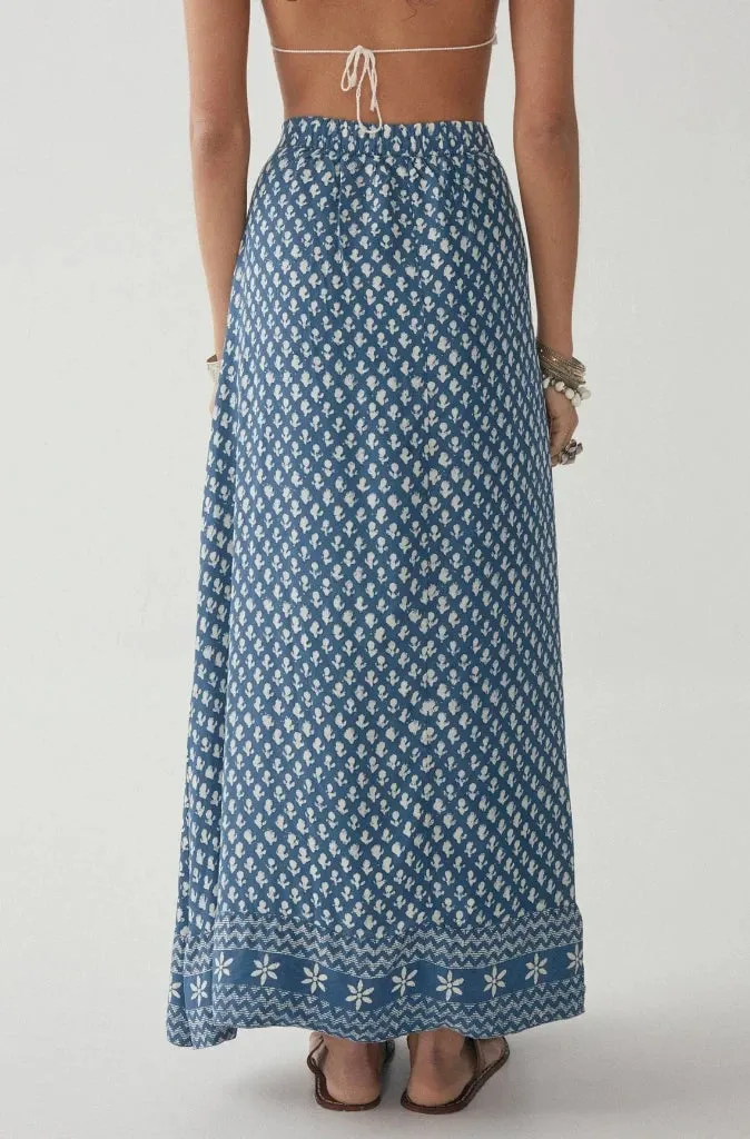 Maison Hotel Fabia Skirt in Blue Simone