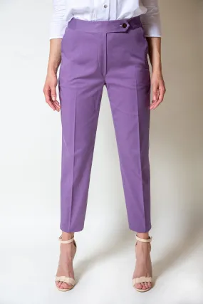 Mauve Cotton Trousers