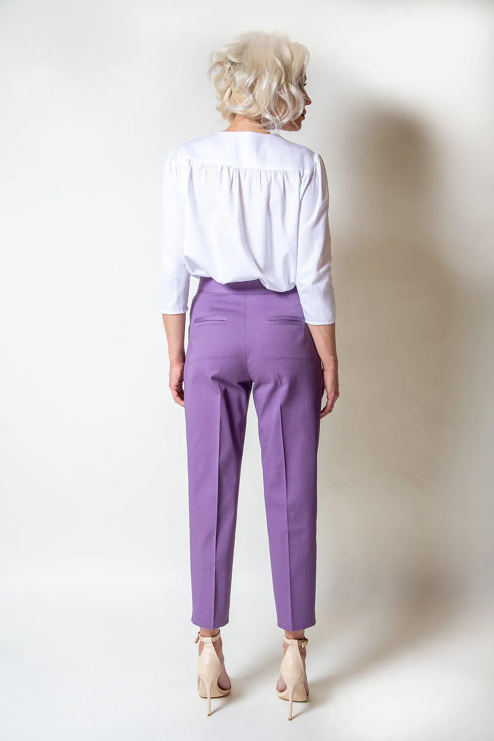 Mauve Cotton Trousers