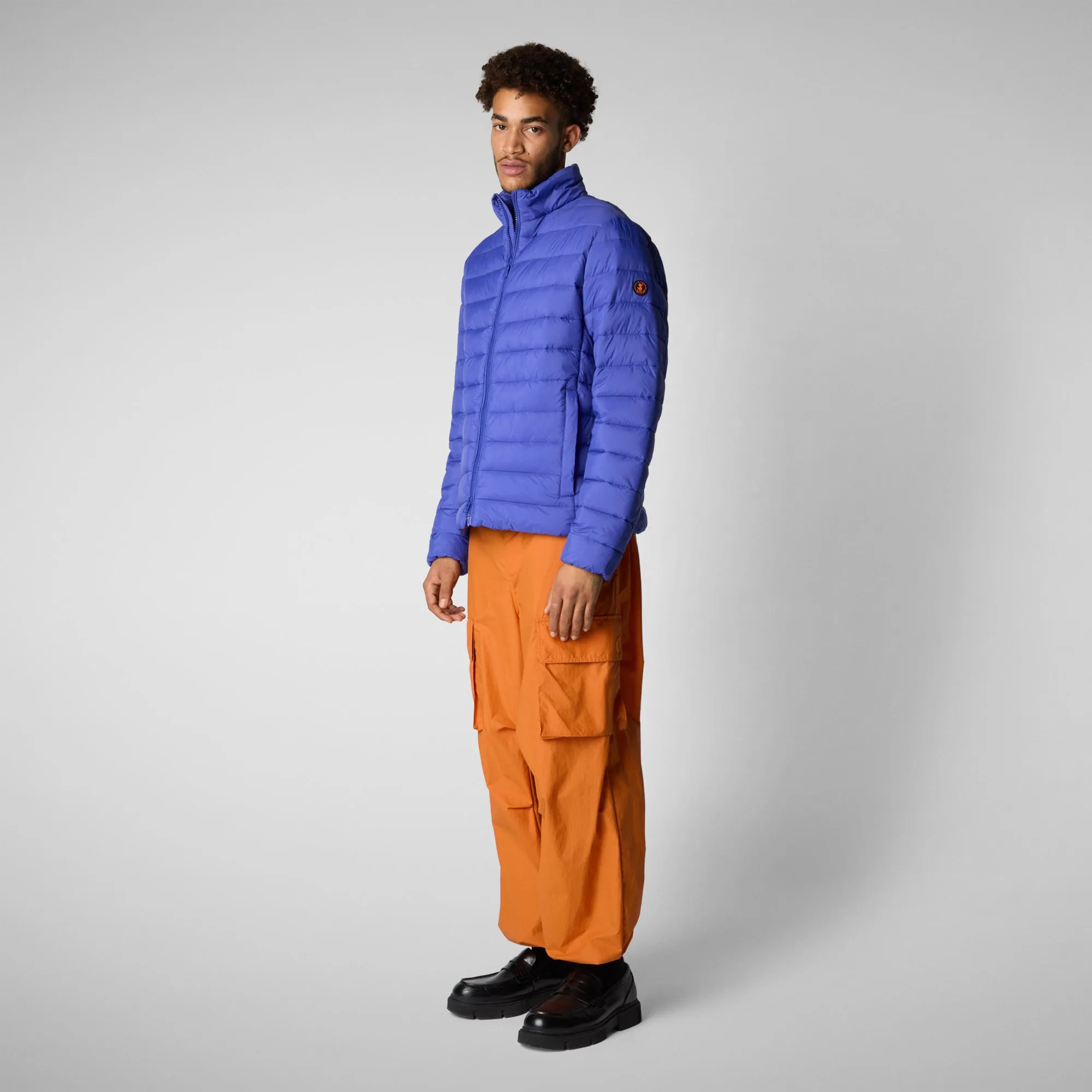 Men's  animal free Puffer idris in gentian blue