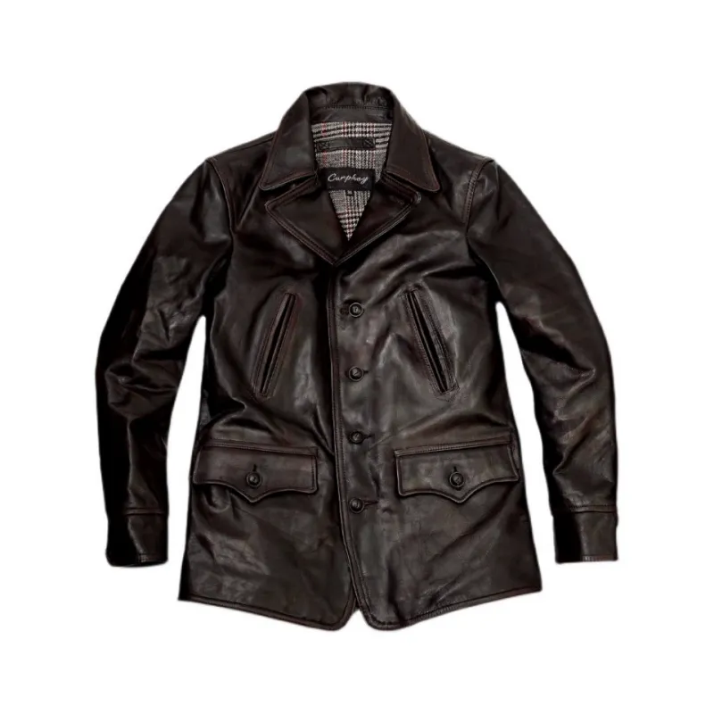 Men's Switchyard Leather Jacket Tea Core Horsehide