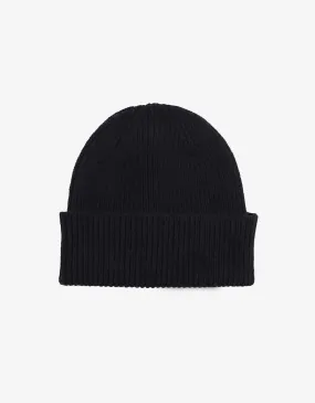 Merino Wool Beanie - Deep Black