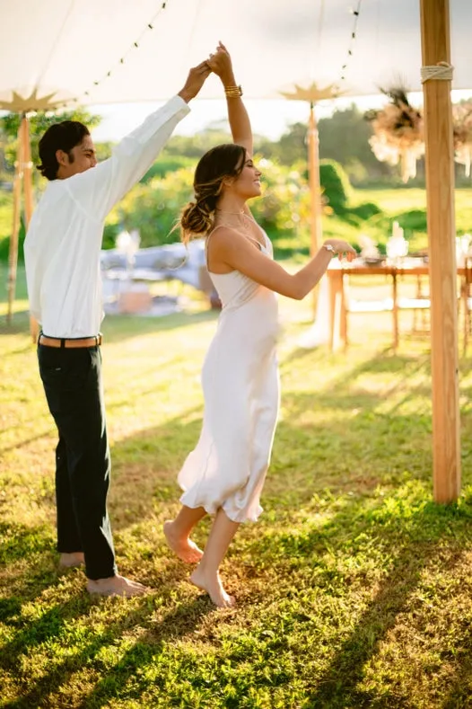 Mulberry Silk Slip Dress in Natural