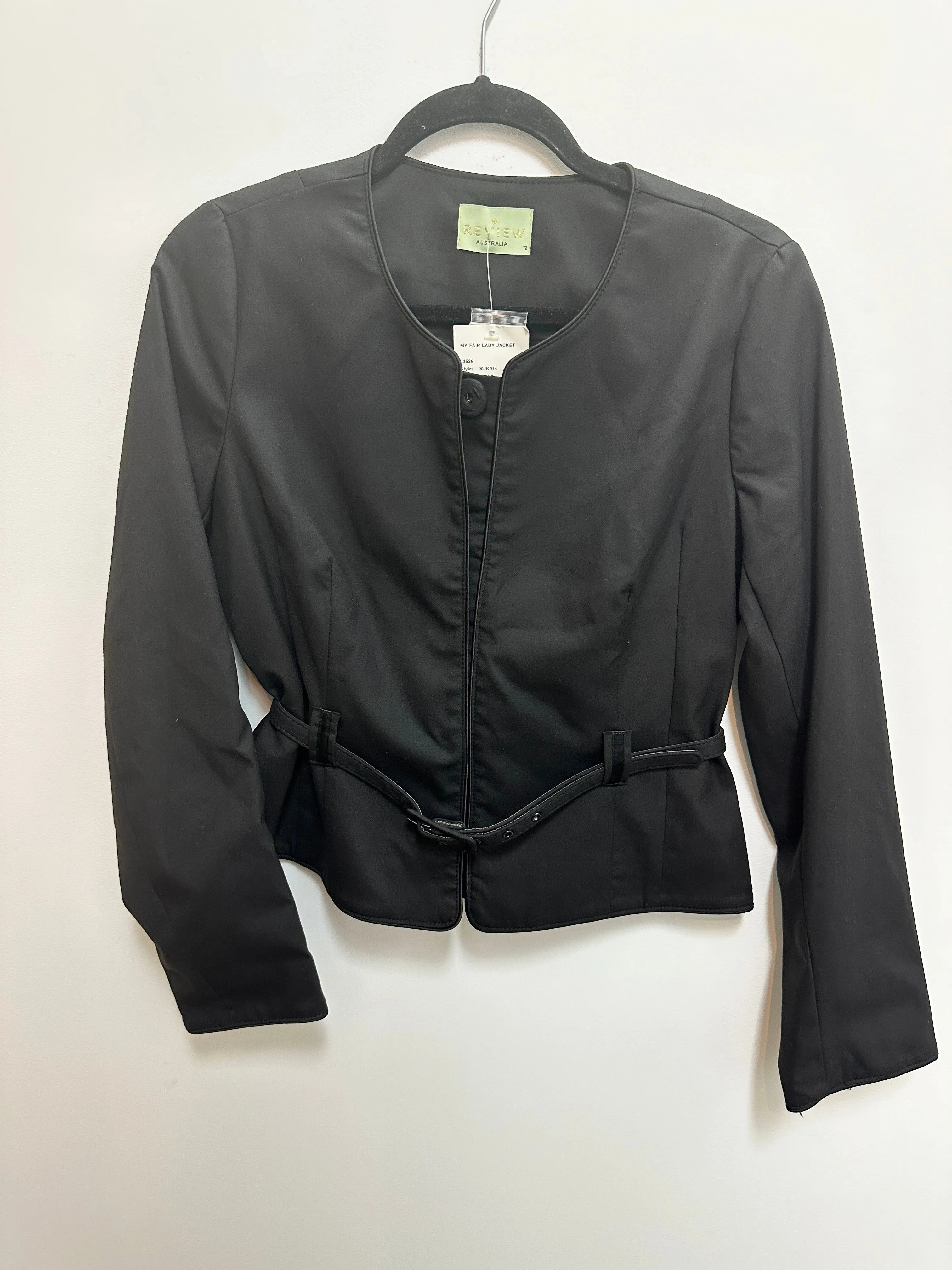 My Fair Lady Cropped Black Jacket