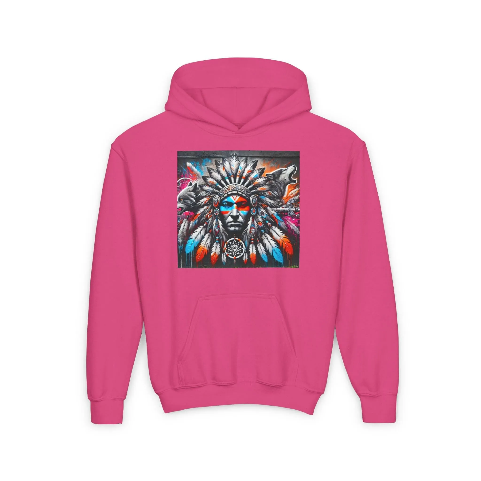 Native Warrior Dreamcatcher Youth Hoodie