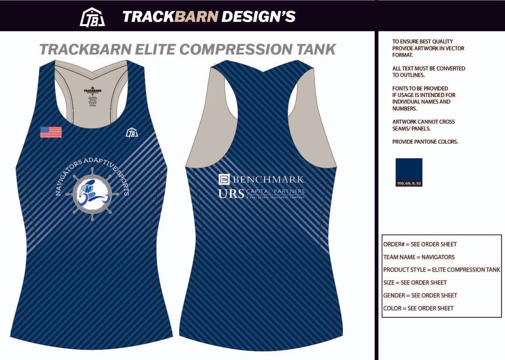 Navigators-- Womens Compression Tank