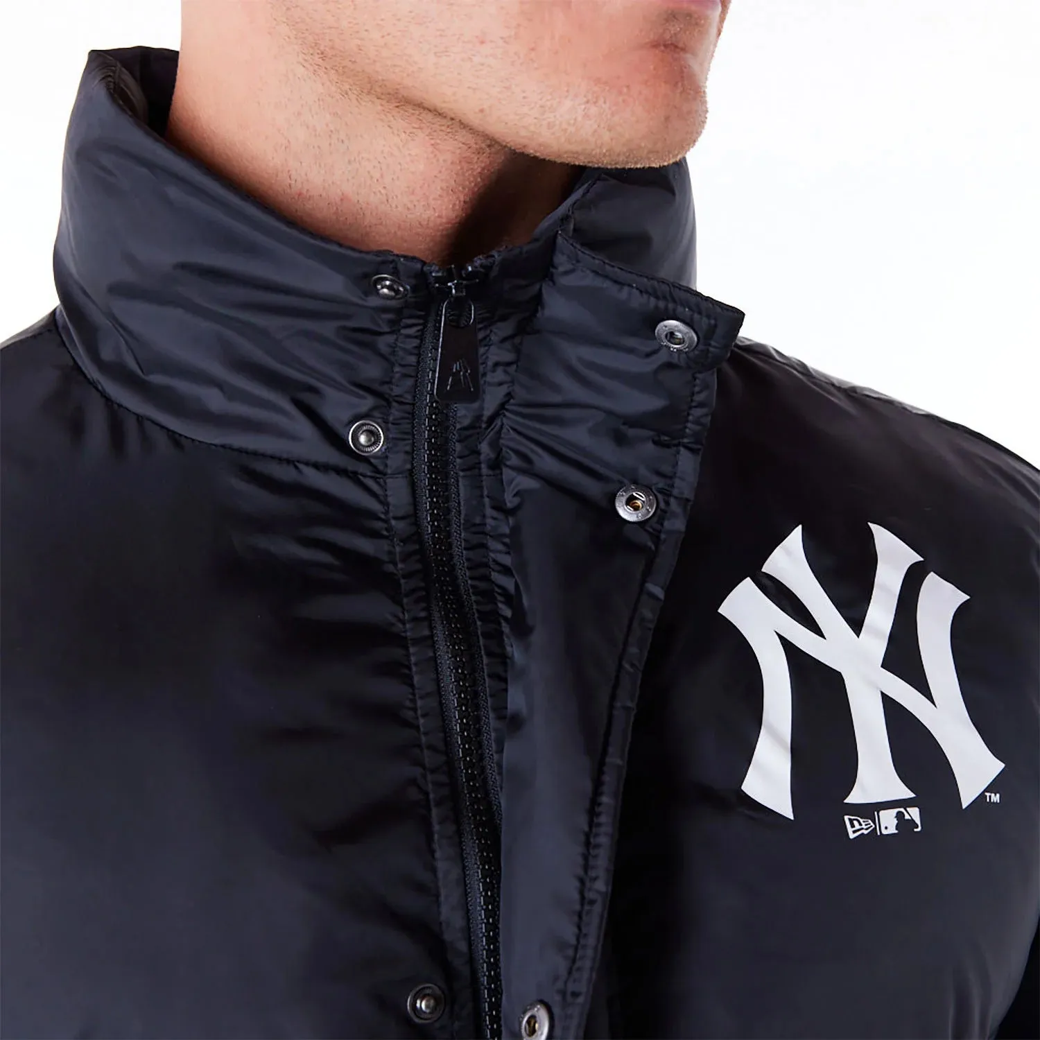 New Era - MLB Nylon Puffer Jacket - New York Yankees - Black