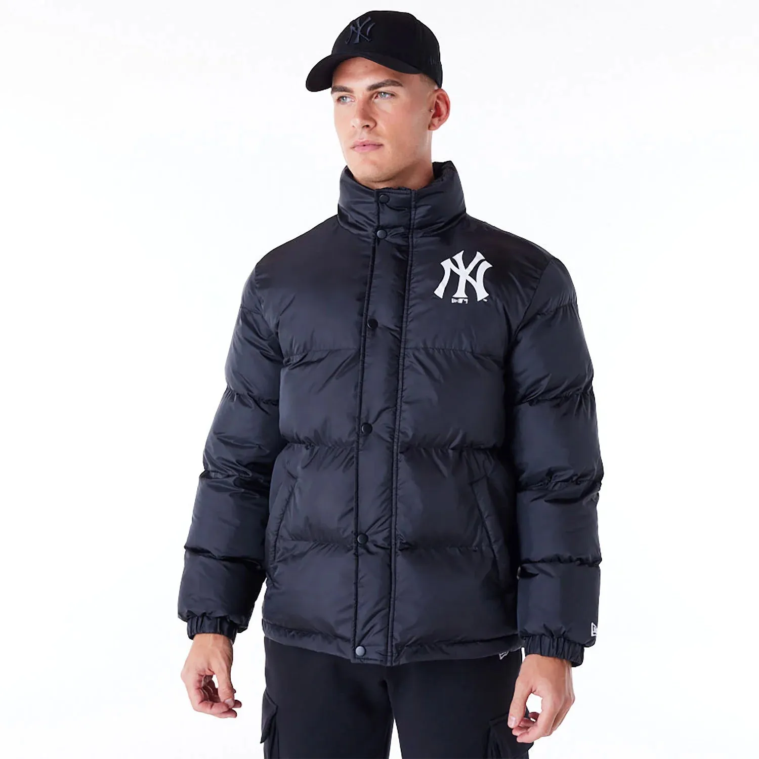 New Era - MLB Nylon Puffer Jacket - New York Yankees - Black