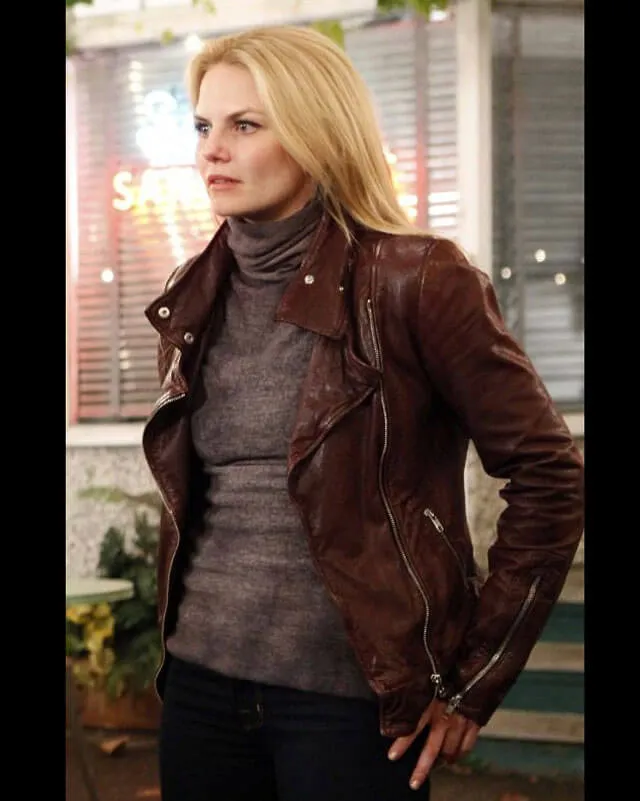 Once Upon a Time Emma Swan Leather Jacket