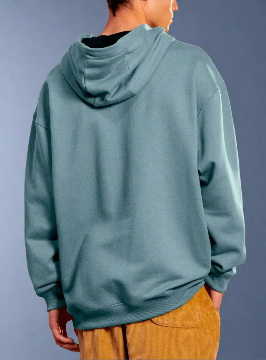 OVERSIZED HOODIE WITH FRONT PRINT