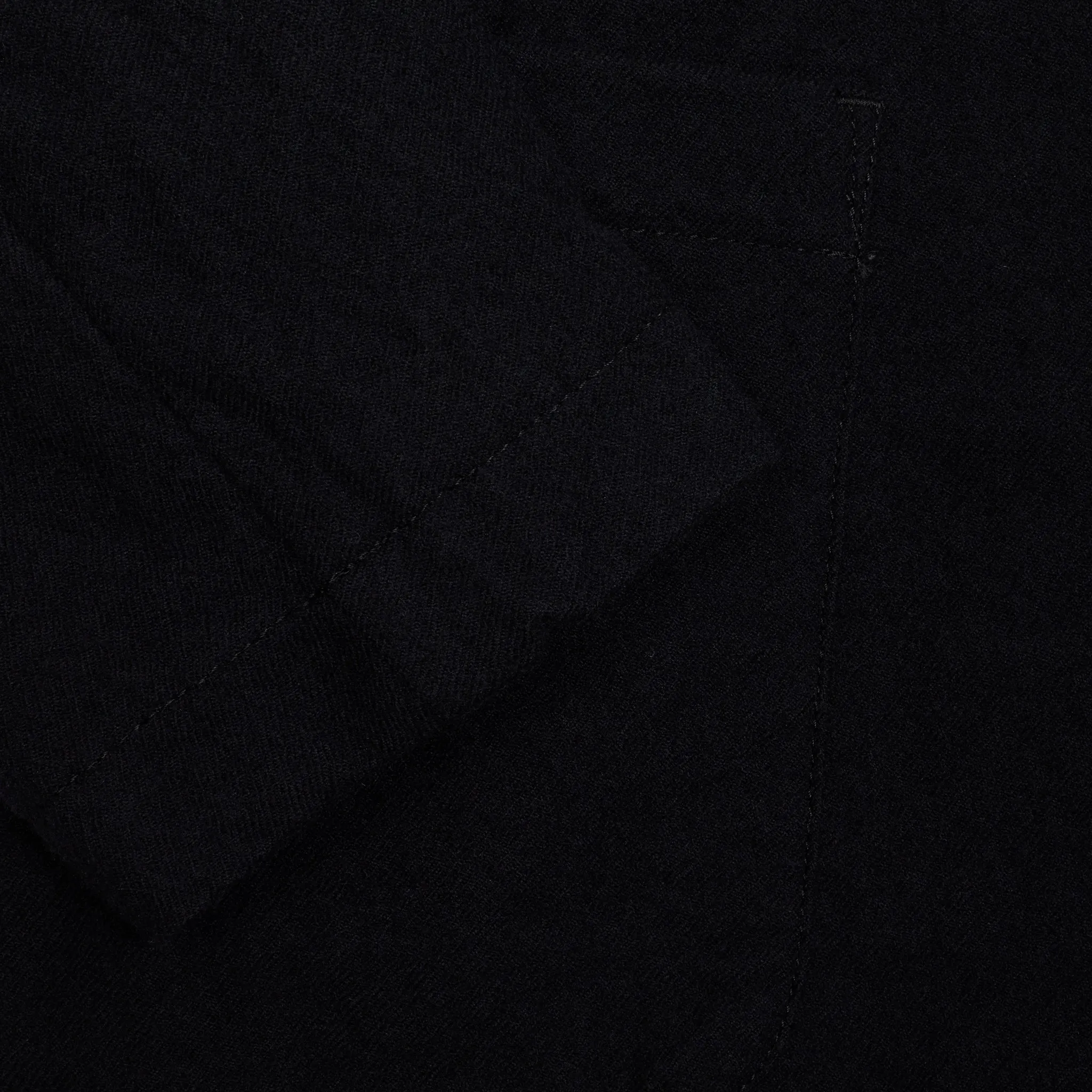 Pas de Calais Wool Twill Utility Jacket in Black