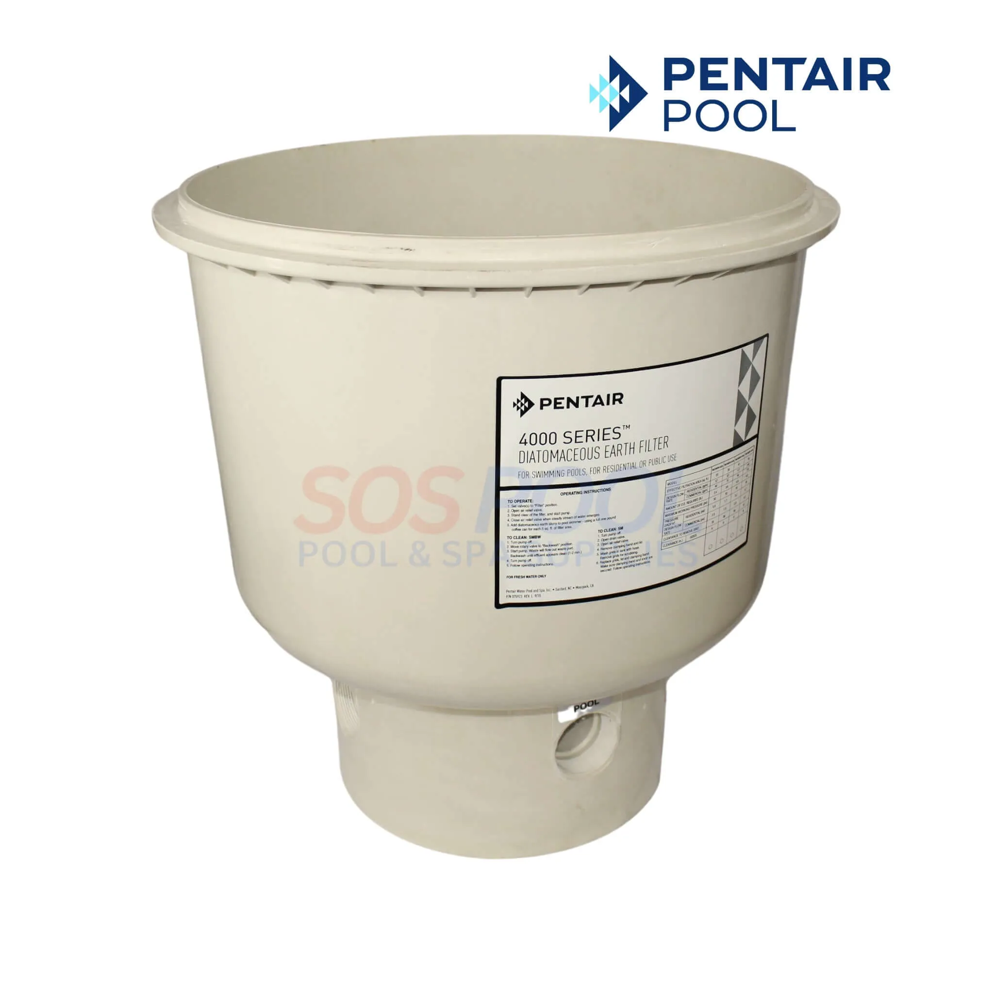 Pentair Tank Bottom For Purex SMBW 4000 Series Filters | 197130