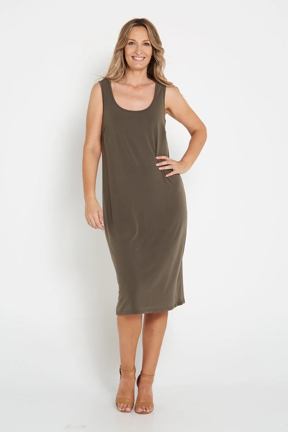 Petra Stretch Slip - Khaki