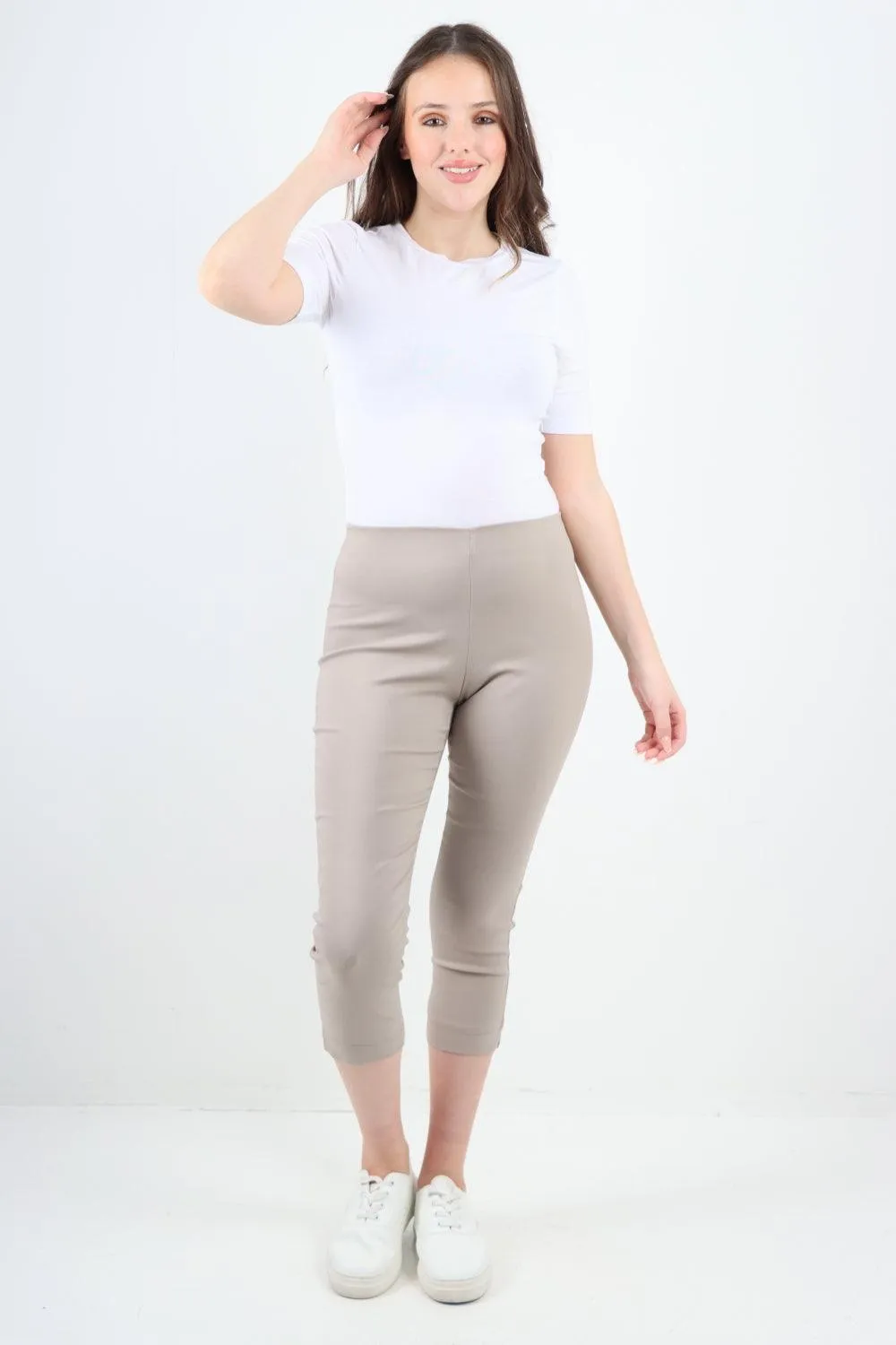 Plain Capri Trousers