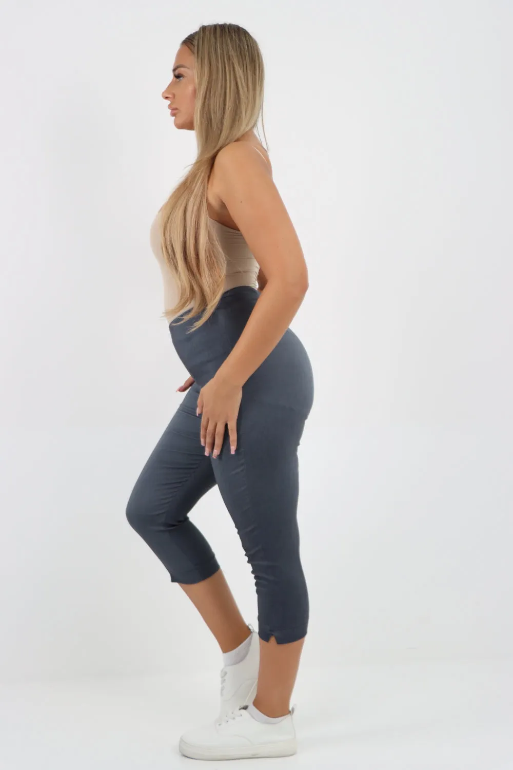 Plain Capri Trousers