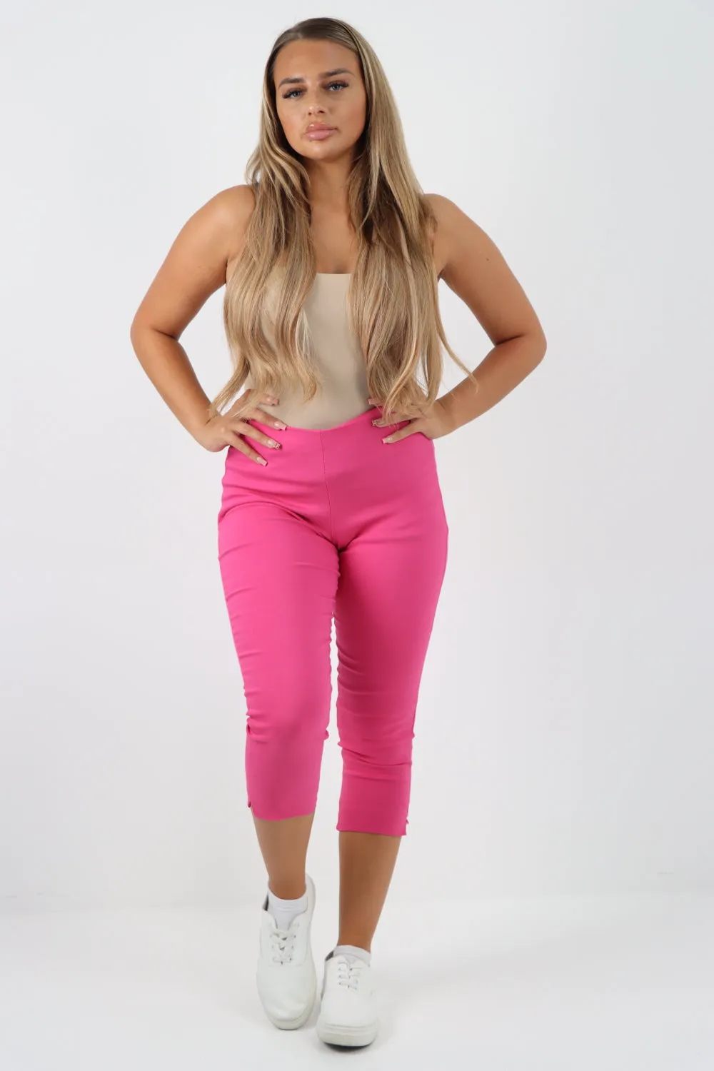 Plain Capri Trousers