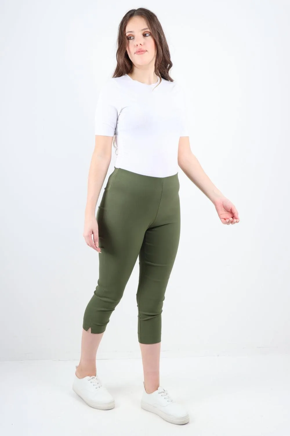 Plain Capri Trousers