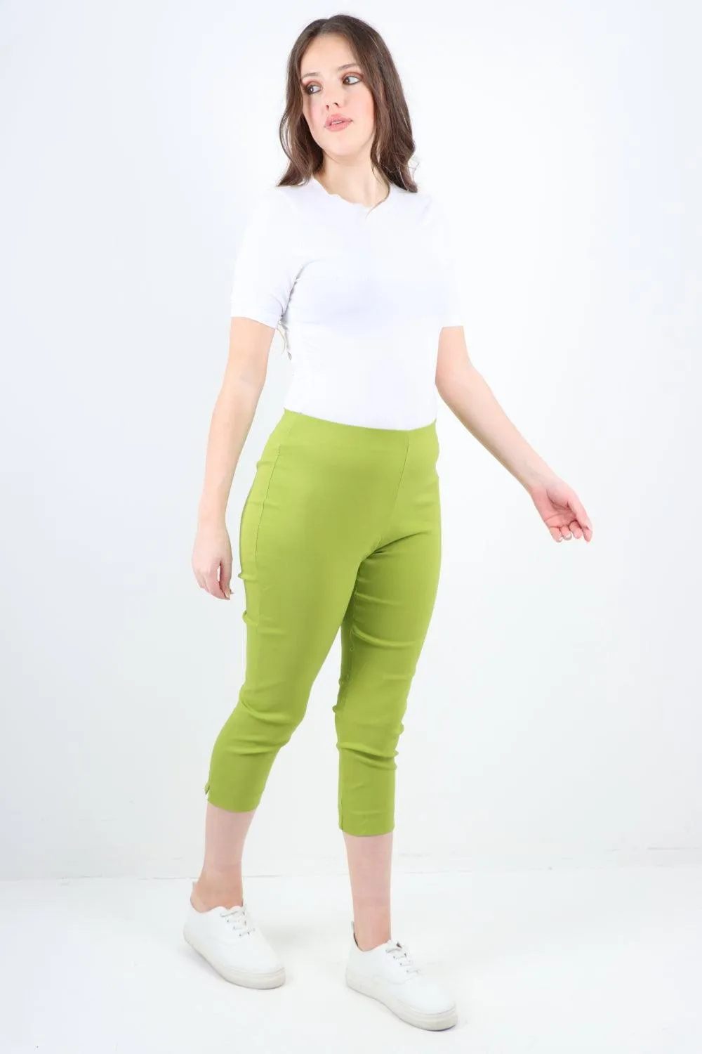 Plain Capri Trousers