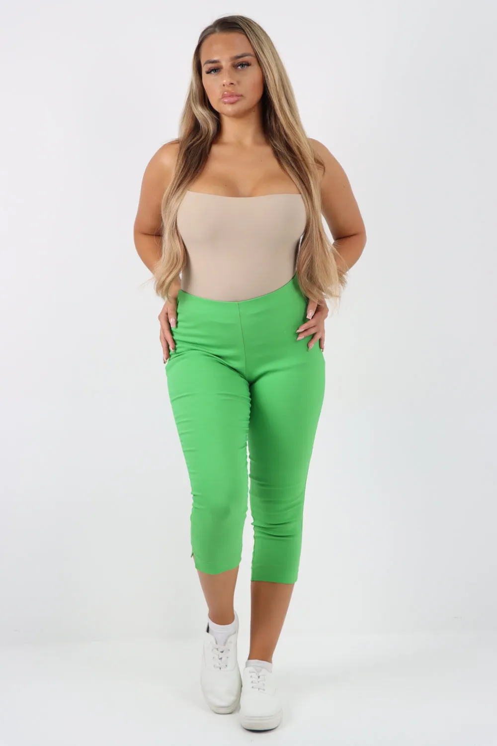 Plain Capri Trousers