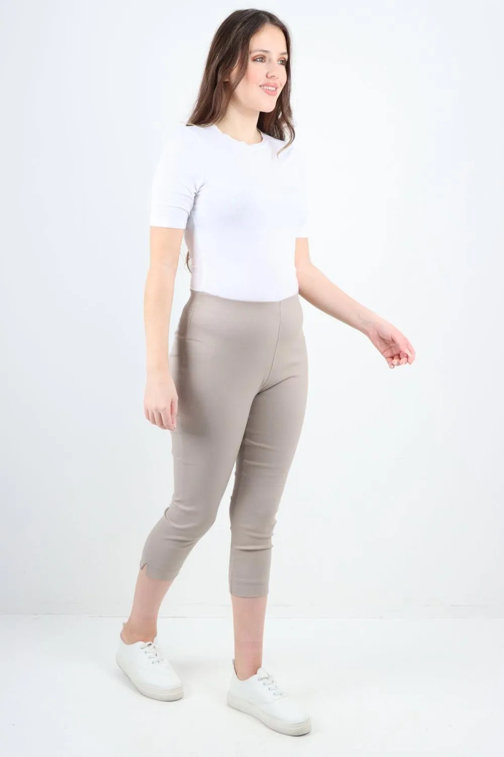 Plain Capri Trousers