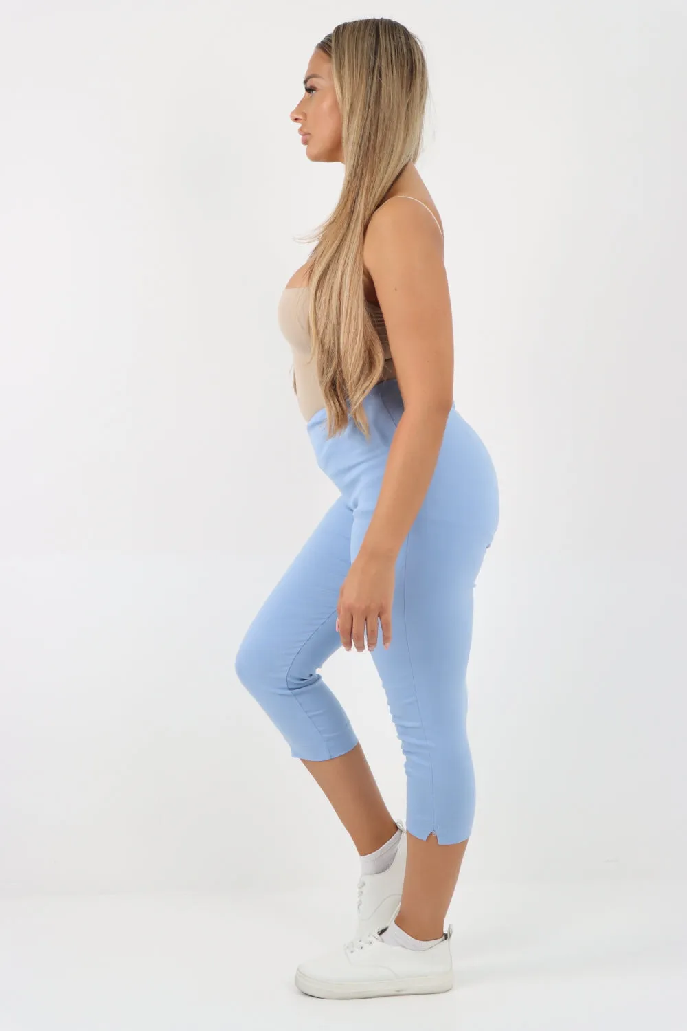 Plain Capri Trousers