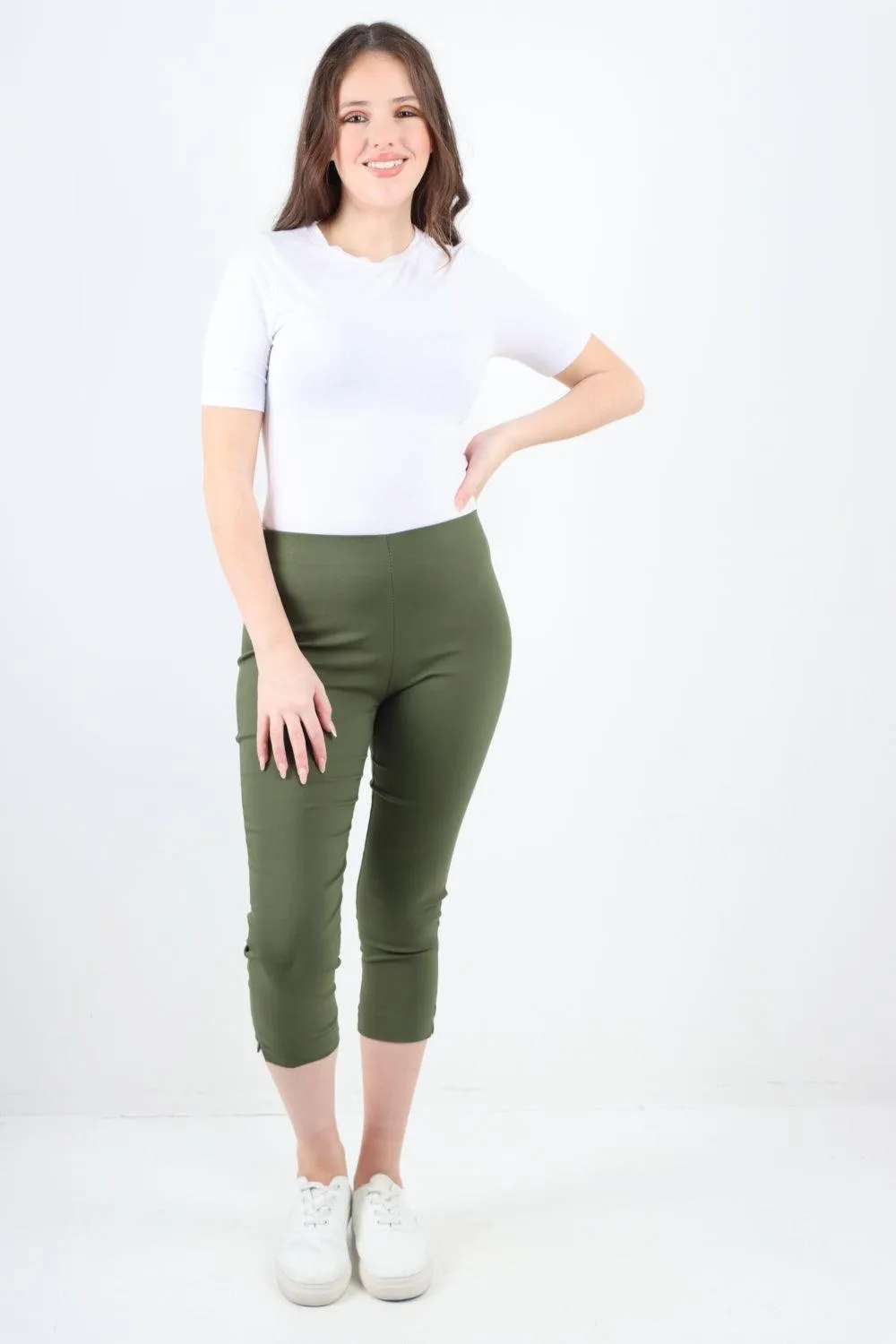 Plain Capri Trousers