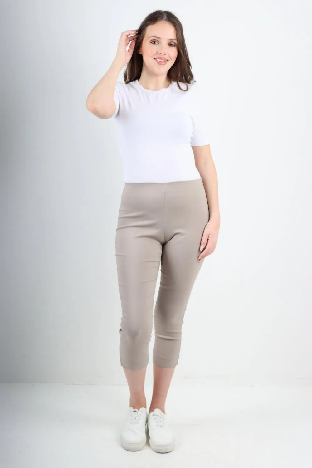 Plain Capri Trousers