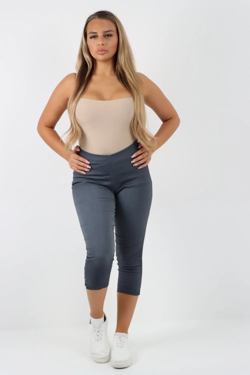 Plain Capri Trousers