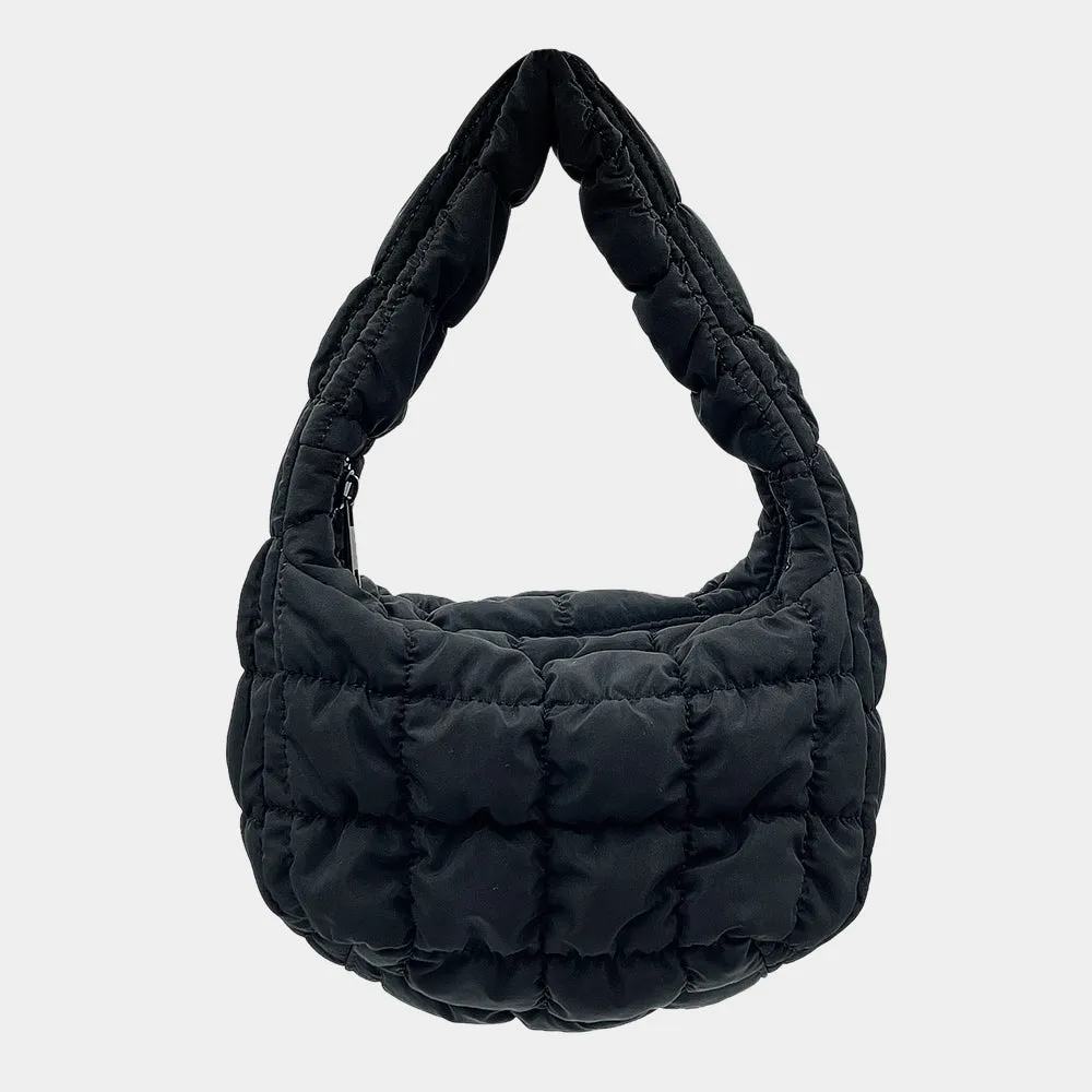 QUILTED PUFFER SHOULDER BAG