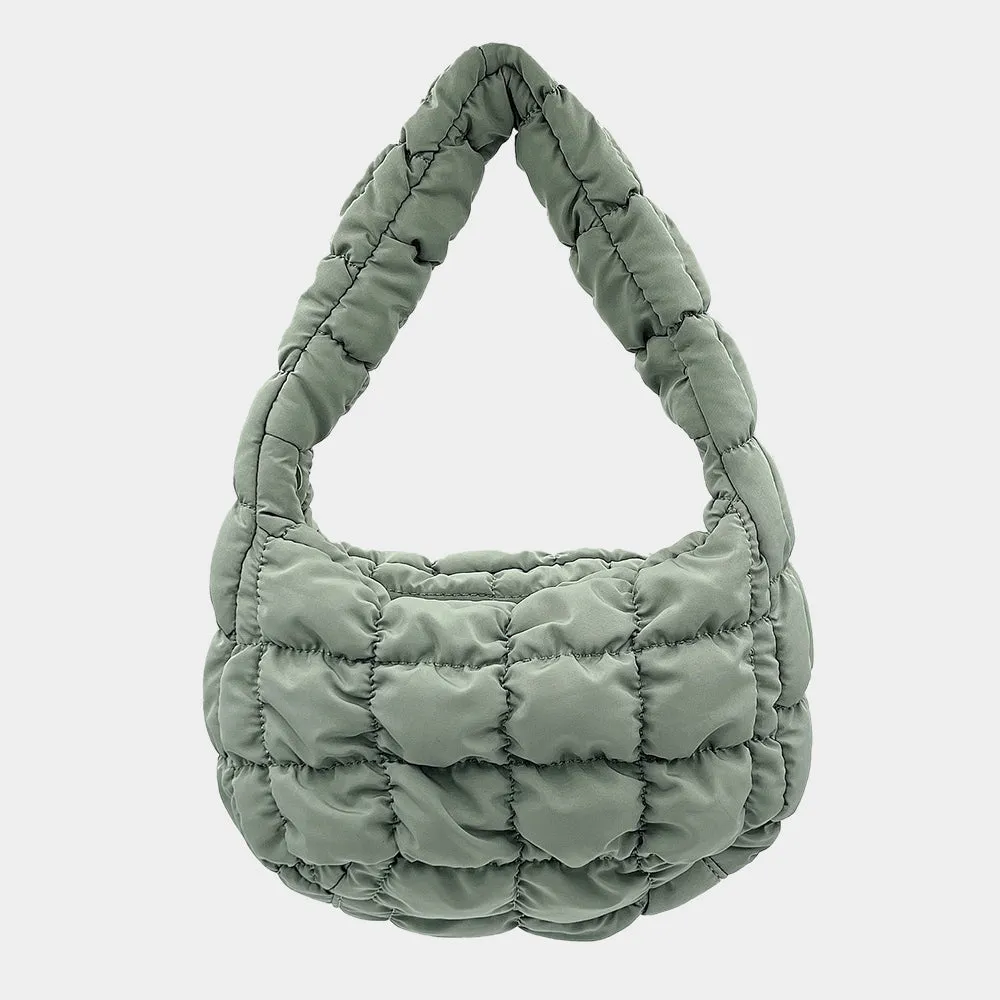 QUILTED PUFFER SHOULDER BAG