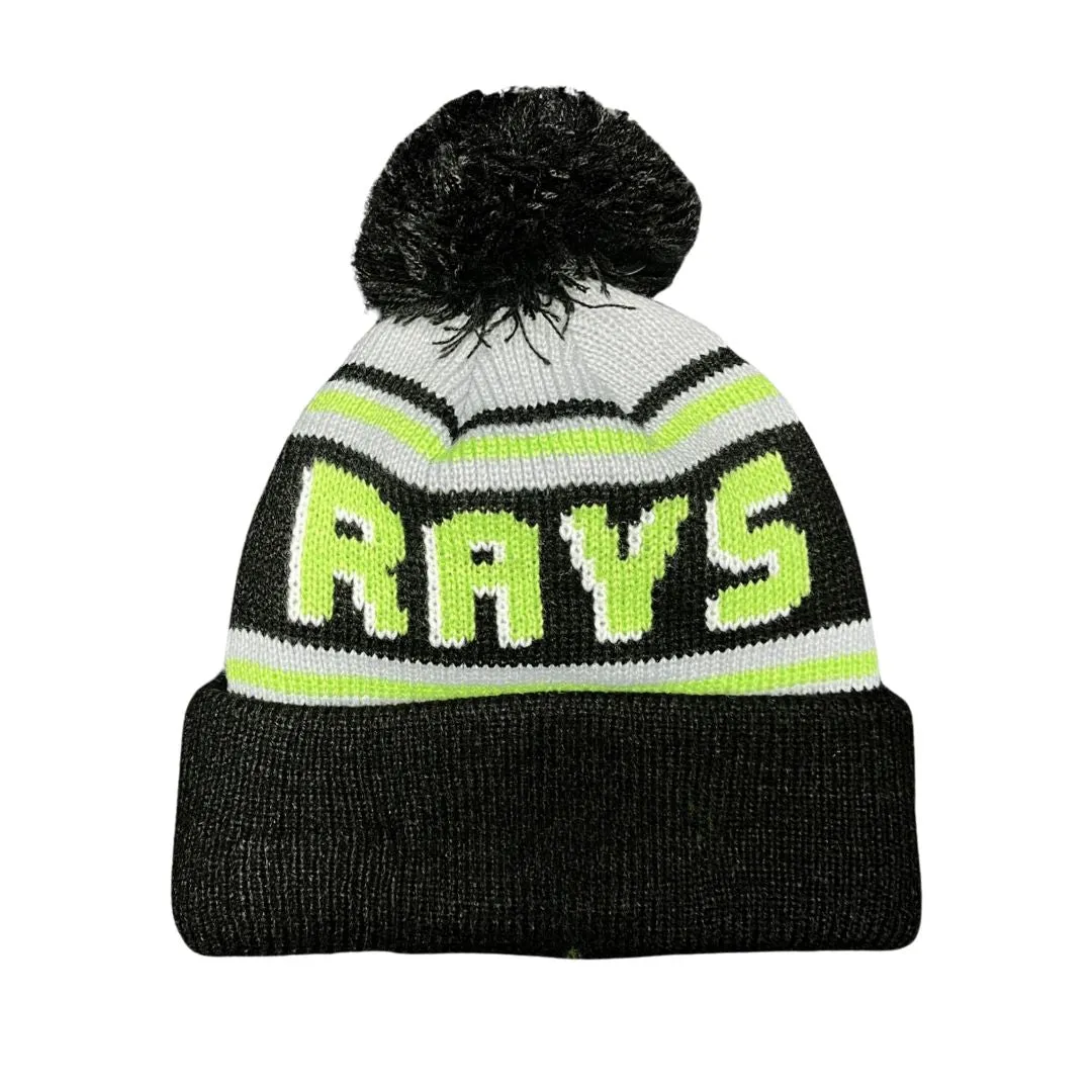 Rays New Era Black Green Wordmark Skyway City Connect Knit Hat