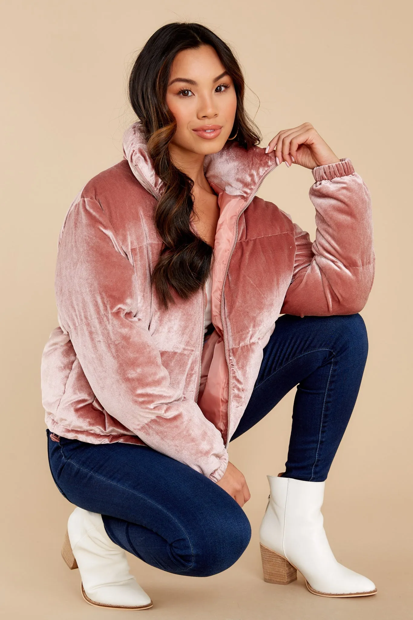 Ready For The Chill Rose Pink Puffer Jacket