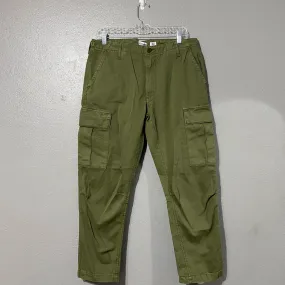 RE/DONE Olive Green Upcycled Army Cargo High Rise Pants Size 29