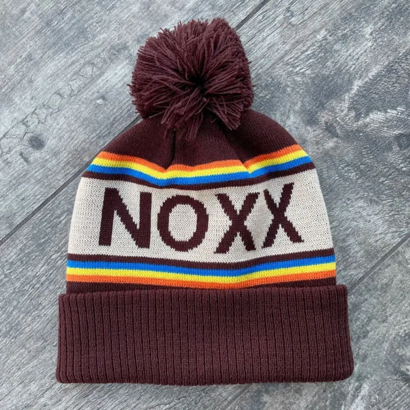 Retro Slopes Pom Beanie