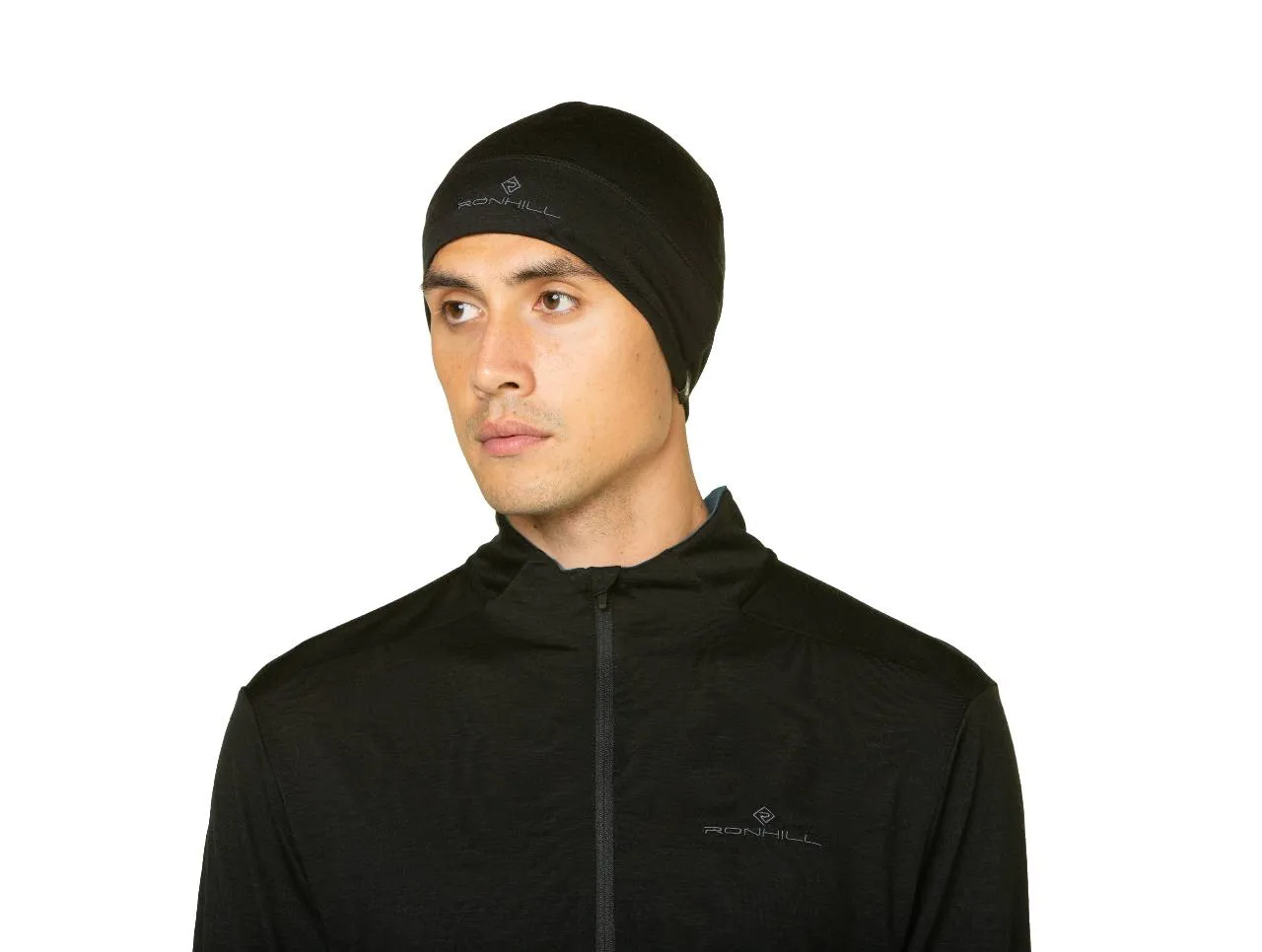 Ronhill Merino Beanie - Black/Lake