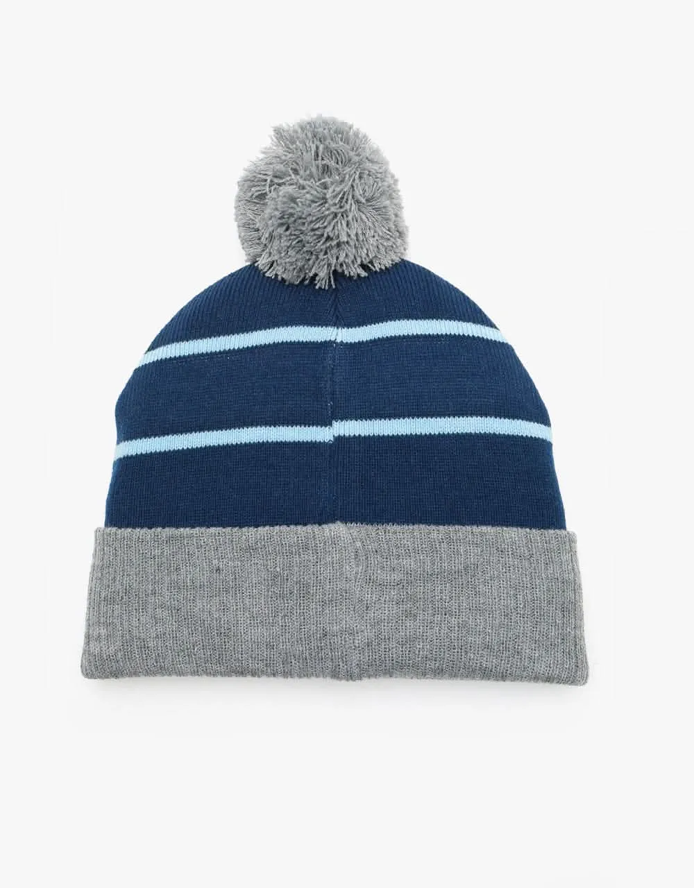 Santa Cruz Strip Stripe Bobble Beanie - Dark Navy/Athletic Heather