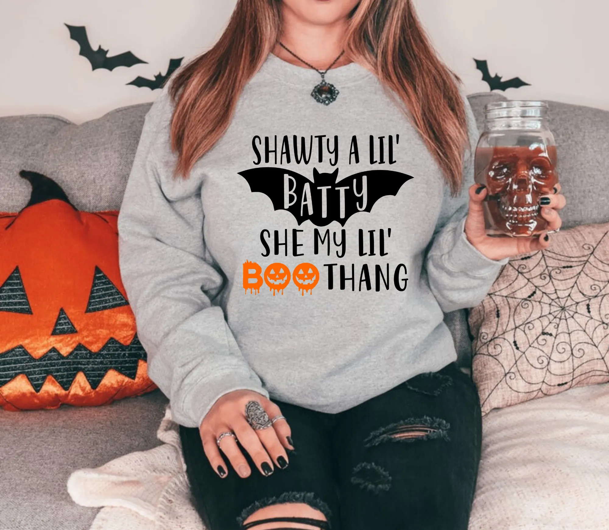 Shawty A Lil Batty She My Lil Boo Thang Sweatshirt